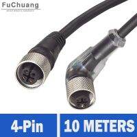 10เมตรชนิดตรงและชนิดโค้งงอลวดปลั๊กอากาศ4-Pin สำหรับ LJ18 LJ12 LJ30เสียบเซ็นเซอร์ความใกล้สวิตช์โลหะสวิตช์ไฟฟ้า