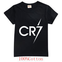 CR7ชายฤดูร้อนเสื้อยืดเสื้อแขนสั้นสำหรับเด็กหญิง O-Neck เด็กฝ้ายสบายๆการ์ตูนใหม่เสื้อคอตตอน8408เด็กเสื้อผ้าสบายๆแบบสบายๆกีฬาเสื้อ