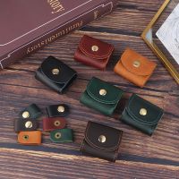 ☑ Mini Coin Purse Headphone Bag Wallet Portable Data Cable Storage Box Case Key Holder Men Women Leather Wallet Storage Bag 2023