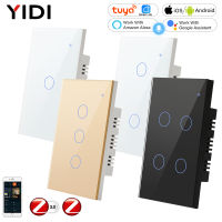 2 3 Way ZigBee 3.0 Tuya Smart Life Remote Light Switch Wall Touch ไม่มี Neutral Israel USA US zil 1 2 3 4 Gang Alexa