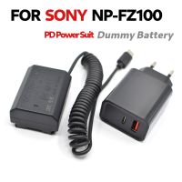 AU NPFZ100 Full Decoding DC Coupler USB C NP-FZ100 NP FZ100 Dummy Battery+PD Charger For Sony Alpha A9R A9S A7C 7M3 FX30 A7M4/A7IV