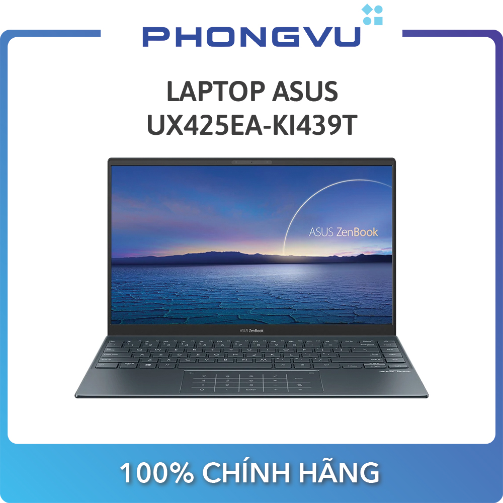 Laptop Asus UX425EA – ( 14 inch Full HD/ i7-1165G7/16GB/512GB SSD/Win 10 Home) (Xám)