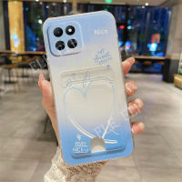 กระเป๋าใส่บัตรใหม่ TPU นุ่ม X6a เคสสำหรับ Honor 4G หรูหรามีความสุขเคสโทรศัพท์มีลาย HONOR X6A X8A X9A X7A X8 X9 4G 5G X7 X6 X5 Plus หลังซิลิโคน Honor X5 Plus 2023