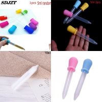 【YF】┅✆❣  1/2pcs 5/10ML Small Silicone Plastic Feeding Medicine Ear Graduated Pipette Dropper School Lab Supplies random