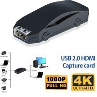 4K Input HDMI Video Capture Card USB 2.0 1080P Game Capture Card Grabber Record Box for PS4 HD Camera Computer PC Live Streaming Adapters Cables