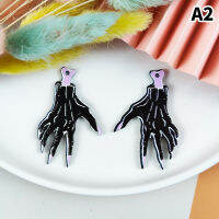 [fhsav] แผ่นอะคริลิคกรดอะซิติกฮาโลวีนผีขวดค้างคาวมือจี้เครื่องประดับ DIY