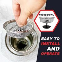 Stainless Steel Sink Replacement Filter Sink Strainer Floor Drain Sewer Slag Screen Heavy Duty for Kitchen Drain Water Filter