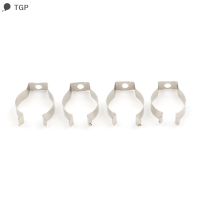 ? TGP 4pcs Holder T8หลอดเรืองแสง Bracket คลิปซ็อกเก็ต lamder SILVER