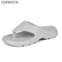 Cdfhwun Flip Flops สำหรับชายขนาด36-45รองเท้าแตะชายหาดแฟชั่นฤดูร้อน Casual รองเท้าแตะระบายอากาศลื่นกลางแจ้งชายรองเท้าแตะ