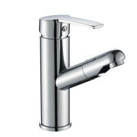 Bathroom Taps Kitchen Faucet Single Handle Pull Out Spray Sink Tap Hot and Cold Water Crane Deck Mount Faucets