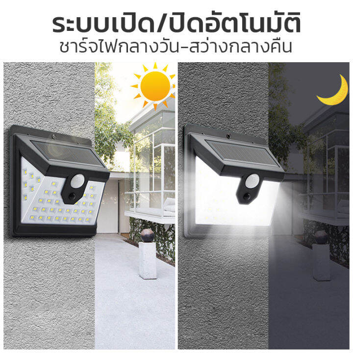 led-solar-light-wall-light-ไฟติดผนัง-3โหมด-40-led-28-6-6-เซ็นเซอร์-ไฟโซล่าเซลล์-ไฟฉุกเฉิน-solar-ใช้พลังงานแสงอาทิตย์-smart-d-cor