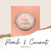 Bom tắm cho bồn tắm Bath bomb - Đào & Dừa Peach & Coconut - bath temple