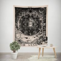 India Mandala Tapestry Hanging Sun Moon Tarot Wall Carpet Psychedelic Tapiz Witchcraft Wall Cloth Tapestry Bedspread Beach Mat