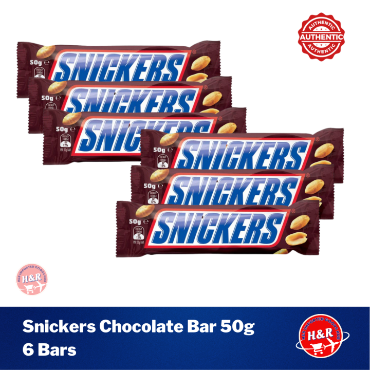 SNICKERS Chocolate Candy 6 Bars | Lazada PH