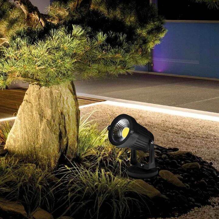 cob-3w-12v-led-lawn-light-waterproof-led-spotlight-garden-garden-light-outdoor-spotlight-no-pillars-warm-colors