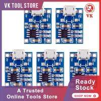 DC4.5-5.5V โมดูลชาร์จแบตเตอรี่ไมโคร USB โมดูลชาร์จแบตเตอรี่ลิเธียมพร้อมไฟแสดงสถานะสำหรับ Baterai Litium