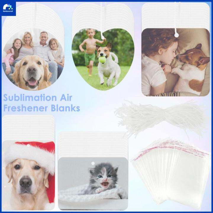 Sublimation Air Freshener Blanks 60 Pcs Sublimation Air Freshener