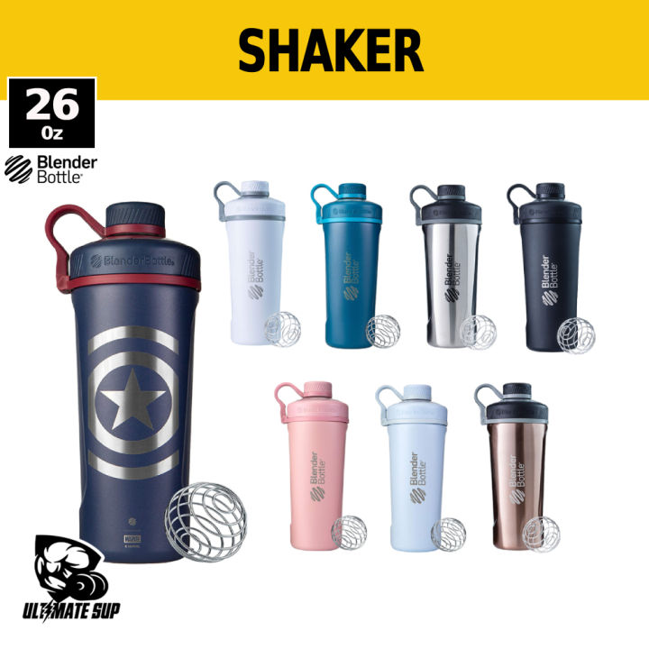 Blender Bottle, Protein Shaker, Radian, Insulated Stainless Steel, 26 oz