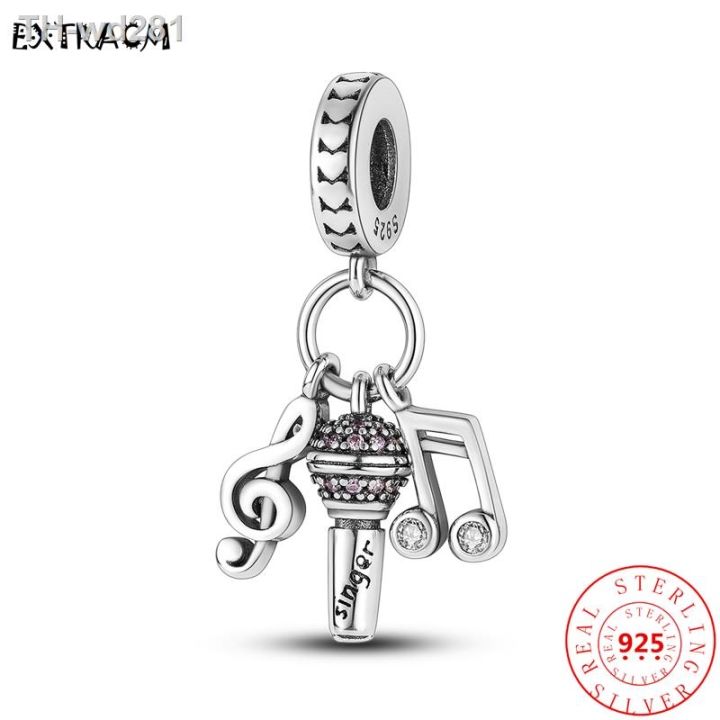 new-925-silver-game-console-guitar-headset-microphone-music-pendant-diy-beads-fit-original-pandora-charms-bracelet-women-jewelry
