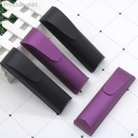 Purple Clamshell Glasses Case Small Reading Glasses Case Black Optical Eyeglasses Storage Pen Holder Fashion Eyewear Accessories