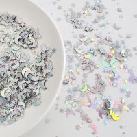 MA1MBB 15G/bag Silver Gold Color Party Confetti Moon Star Plastic Birthday Wedding for Diy Decorations Supplies