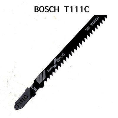 ใบเลื่อยจิ๊กซอ T111C ตัดไม้หนาพิเศษ Bosch HCS จำนวน 1 ใบ
