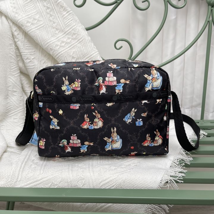 lishibao-peter-rabbit-joint-cartoon-printing-nylon-handbag-hand-messenger-bag-tote-bag-u230