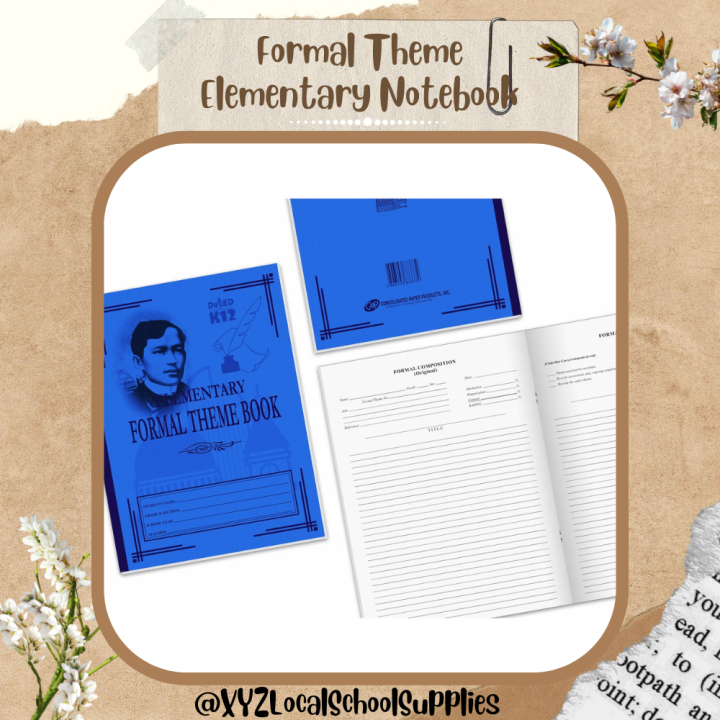 Elementary Notebook, Formal Theme Lazada PH