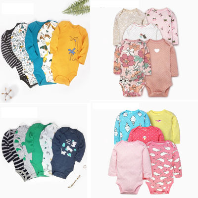 Baby Long Sleeve O-Neck Bodysuit Newborn Boy Girl Clothes 2021 Uni New Born Costume Rompers Set Cotton 6-24M Clothing