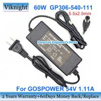 X2✔☽2023ใหม่... GP306-540-111ปลั๊ก US 54V 1.11A 60W อะแดปเตอร์ AC แหล่งจ่ายไฟสำหรับ5.5x2.5mm Charger Laptop GOSPOWER