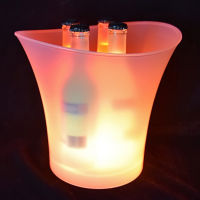 LED Ice Bucket 5L Wine Cooler Colors Changing Champagne Wine Bucket for Party Home Bar Nightclub Light Up Whiskey Ice Barrel