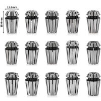 ฤดูใบไม้ผลิ C Ollet ชุด ER11เชย ER11 1-7มิลลิเมตร15ชิ้น C Ollet ชุดสำหรับ CNC ศูนย์เครื่องจักรกลเครื่องแกะสลักกลึงโรงงานเครื่องมือ