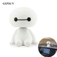 【The-Best】 Falcon Automotive GSPSCN เครื่องประดับรถยนต์แต่งรถรูปการ์ตูนหุ่นยนต์ Baymax สั่นตุ๊กตาของเล่นขนาดใหญ่เครื่องประดับตกแต่งภายในอัตโนมัติ