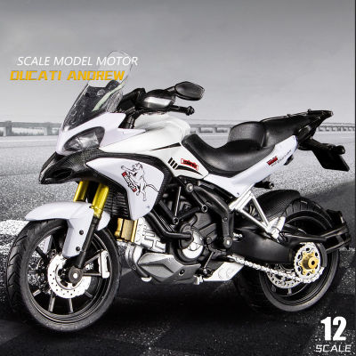 112 Ducati MTS Enduro Die Cast รถจักรยานยนต์รุ่นของเล่นคอลเลกชันรถยนต์ Autobike Shork-Absorber Off Road Autocycle ของเล่นรถ