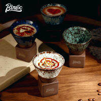 BINCOO 150มิลลิลิตรสร้างสรรค์ถ้วยกาแฟเซรามิกย้อนยุคแก้วลาเต้ถ้วยชิมถ้วยสำหรับใช้ในครัวเรือนและสำนักงาน