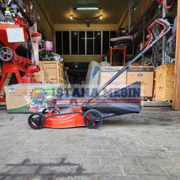 Mesin Babat Potong Rumput Dorong Tanika Lawn Mower 18 Lazada Indonesia