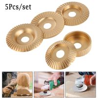 ✠♝ 5PCS/Set Wood Grinding Polishing Wheel Wood Carving Rotary Disc Sanding Tool Abrasive Engraving Disc For Angle Grinder 22mm Bore