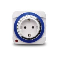 24ชั่วโมง EU Plug สำหรับ Smart Timer Socket เครื่องใช้ไฟฟ้าภายในบ้าน Timing Mechanical Auto-On/off จับเวลาอัจฉริยะ Switc