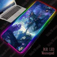 XGZ Fantasy Tree Forest Mousepad Large Computer Mouse Mat Large LED Gaming Mouse Pad Night RGB USB Wired Lighting for CSGO Dota