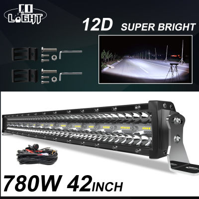 CO LIGHT 3 Rows 42inch LED Bar 780W Combo LED Light Bar for Car Tractor Offroad 4WD 4x4 Truck SUV ATV Driving Work Light 12V 24V