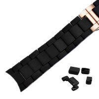 Rubber Watchband silicone wristband bracelet Rose gold buckle for Armani AR5905 AR5906 AR5919 AR5920 20 23mm watch band strap