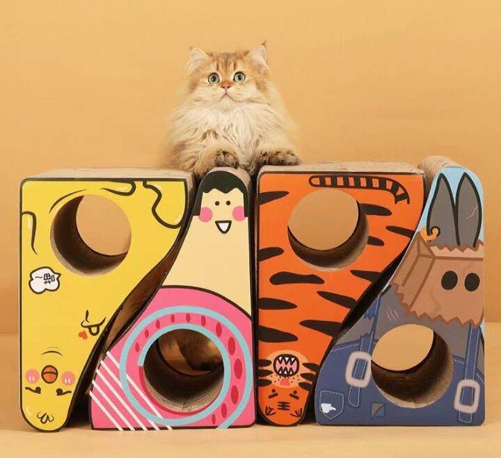 Cat Scratch Play Post Kitten Scratching Triangle Pad Resistant Board