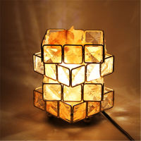 Pyramid Himalayan Salt Lamp Air Purifier Salt Lamp Ionic Rock Crystal Night Lights Himalayan Christmas Gift EUUS Plug