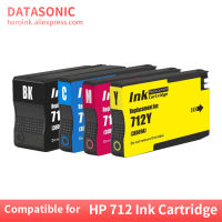 เข้ากันได้กับ HP 712 3ed68a Hp712ตลับหมึกฉีดหมึกสีสำหรับ Hp712สำหรับเอชพี Designjet T650 T250 T210 37d71a เครื่องพิมพ์ T230