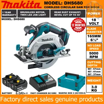 Makita dhs680 best sale circular saw