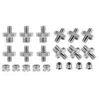 ◇ 2 Set 21 Pcs 1/4 Inch And 3/8 Inch Camera Screw Adapter Converter Threaded Mount Set For Tripod Monopod Ballhead Light Stand Sho