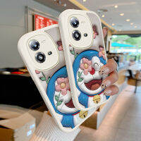 เคสลายการ์ตูน Doraemon Lambskin สำหรับ Vivo V25 5G เคสโทรศัพท์หนัง PU ปกป้องเลนส์ครอบคลุมทั้งหมด + ซิลิโคนนิ่มป้องกันการกระแทก