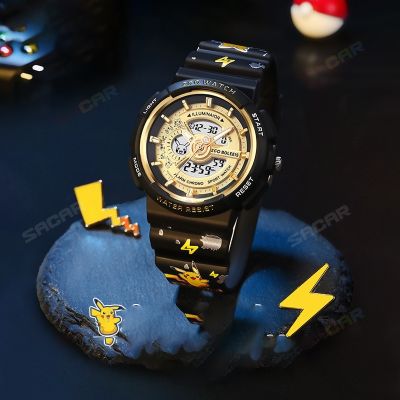 100 Authentic Pokemon Watch Digital watch with Luminous 50 meter Waterproof watch Scratch Resistant Watch for Girls Boys watch men watch kids watch
