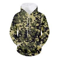 3D Camouflage Graphic Print Long Sleeve Hooded Hoodies For Men Boy Hip Hop Sweatshirts Clothing Casual Autumn Coat Size 5XL