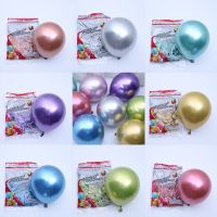 50pcs/pack of 10 inch Shiny Metal Pearl Latex Balloons Thick Chrome Metallic Balloons Party Birthday Decorations Balloons